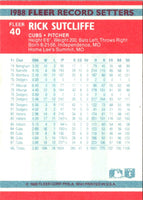 1988 Fleer Exciting Stars Rick Sutcliffe #40