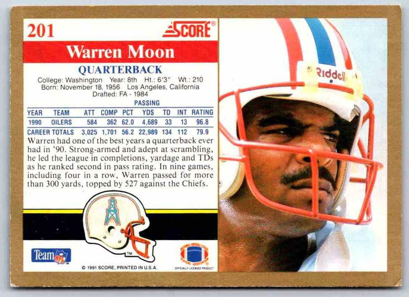 1991 Score Warren Moon