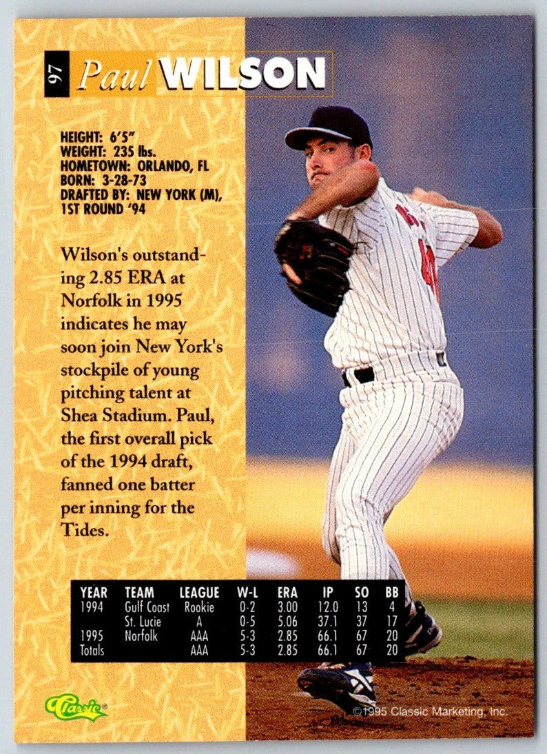 1995 SP Top Prospects Paul Wilson