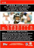 2007 Bowman Byron Leftwich #110