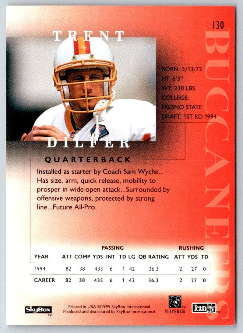 1995 SkyBox Premium Trent Dilfer