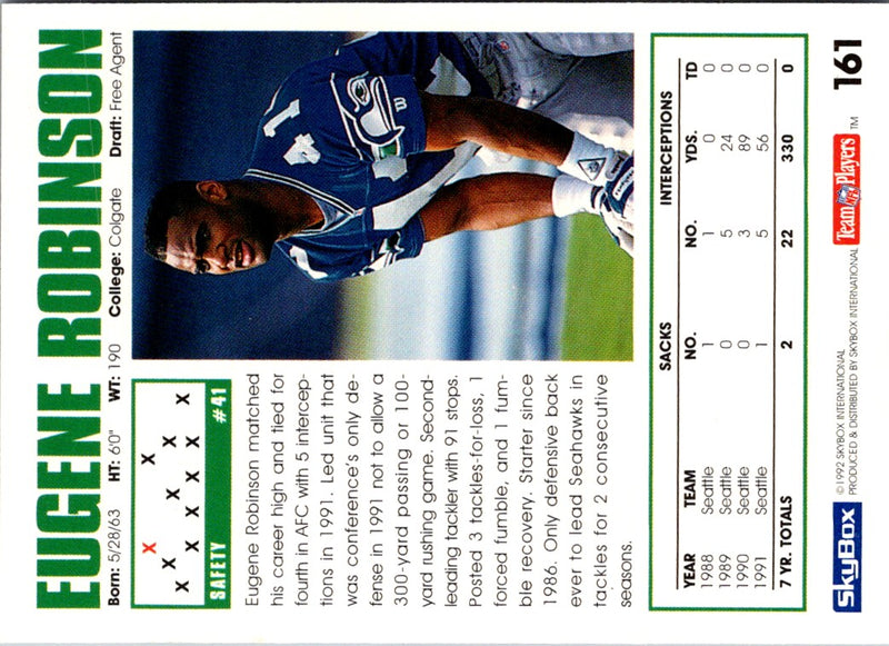 1992 SkyBox Impact Eugene Robinson