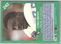 1991 Fleer Lomas Brown #242