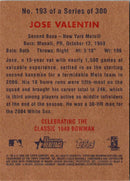 2006 Bowman Heritage Jose Valentin