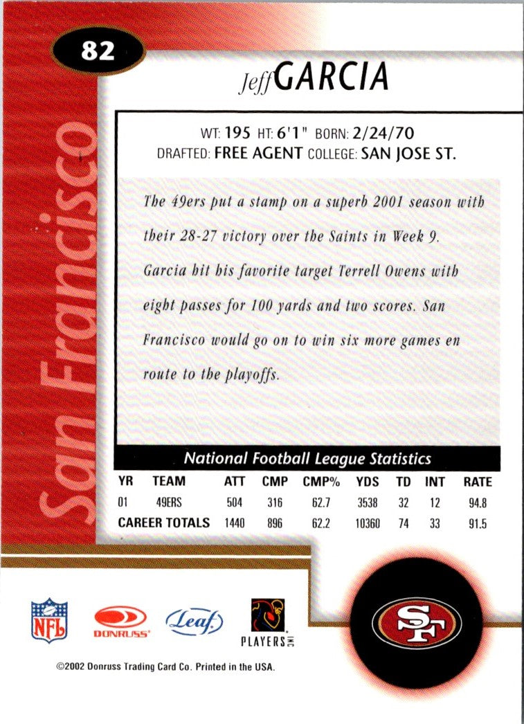 2001 Topps XFL San Francisco vs Los Angeles