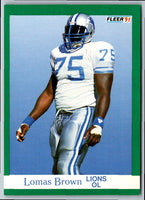 1991 Fleer Lomas Brown #242