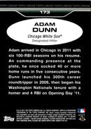 2011 Topps Gypsy Queen Adam Dunn