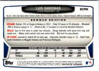2013 Bowman Chrome Prospects Luis Sardinas #BCP84