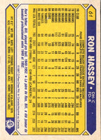 1987 O-Pee-Chee Ron Hassey #61