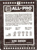 1986 Burger King All-Pro Series Kirk Gibson #13