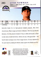 2008 Upper Deck Josh Newman #283