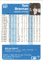 1984 Fleer Tom Brennan #537
