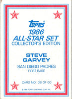 1986 Topps Glossy Send-Ins Steve Garvey #38