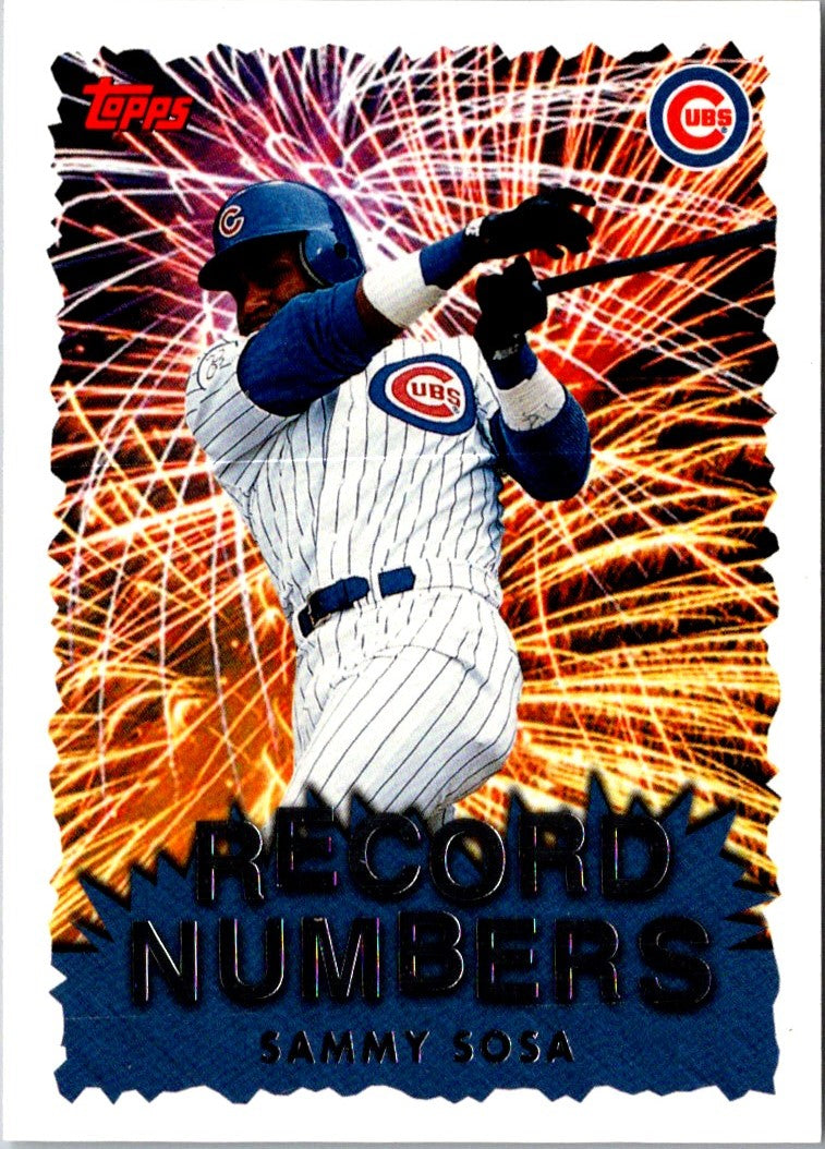 1999 Topps Record Numbers Sammy Sosa