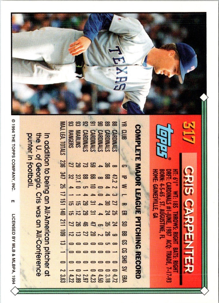 1994 Topps Cris Carpenter