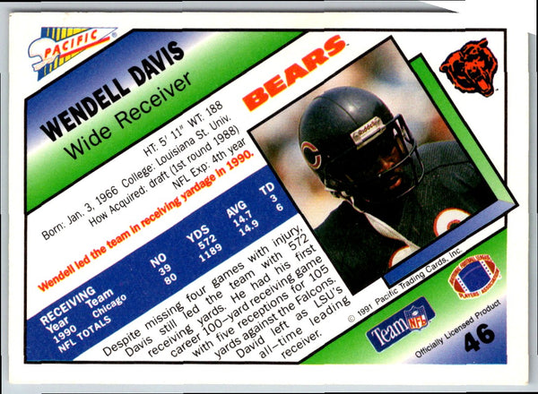1991 Pacific Wendell Davis #46