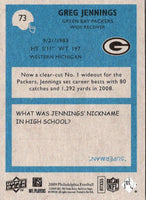 2009 Upper Deck Greg Jennings #73