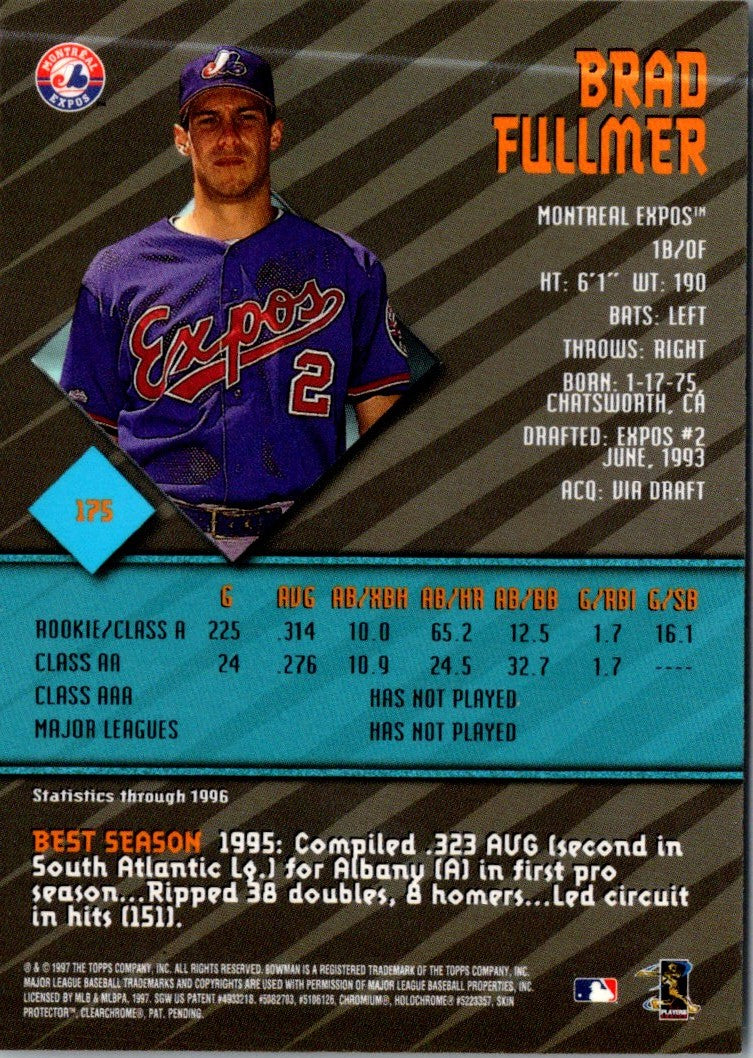 1997 Bowman's Best Brad Fullmer