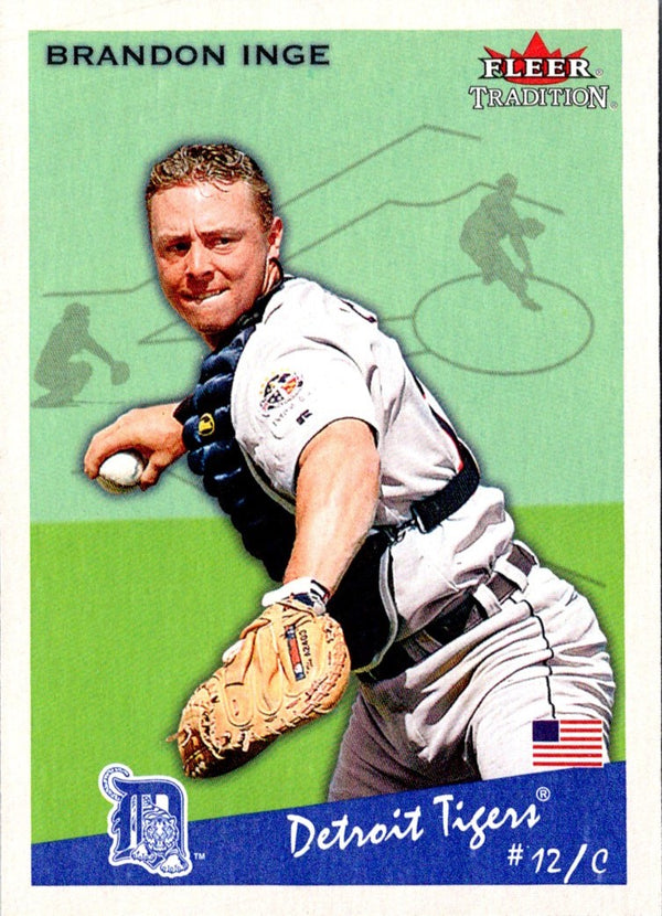 2002 Fleer Tradition Brandon Inge #387