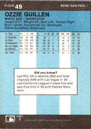 1986 Fleer Star Stickers Ozzie Guillen