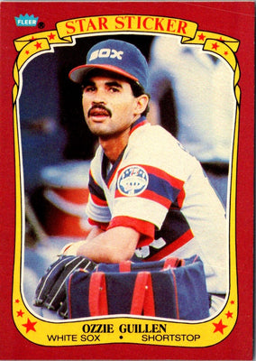 1986 Fleer Star Stickers Ozzie Guillen #49
