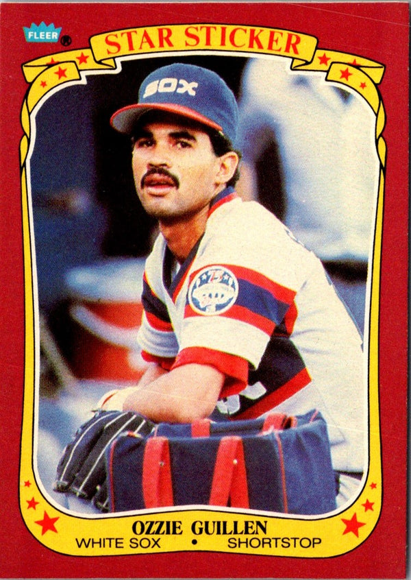 1986 Fleer Star Stickers Ozzie Guillen #49