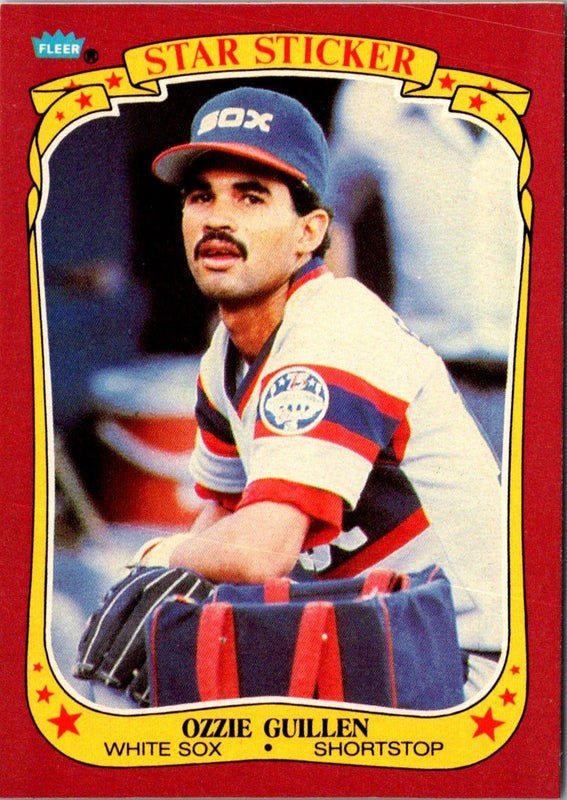 1986 Fleer Star Stickers Ozzie Guillen #49