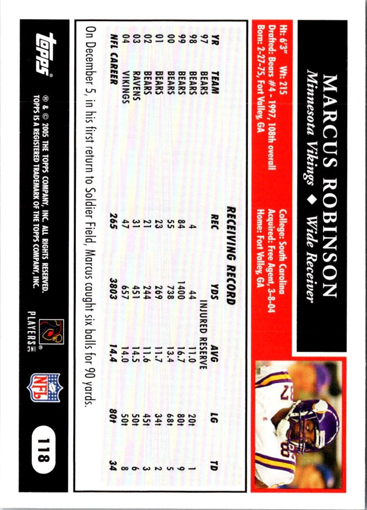 2005 Topps Marcus Robinson