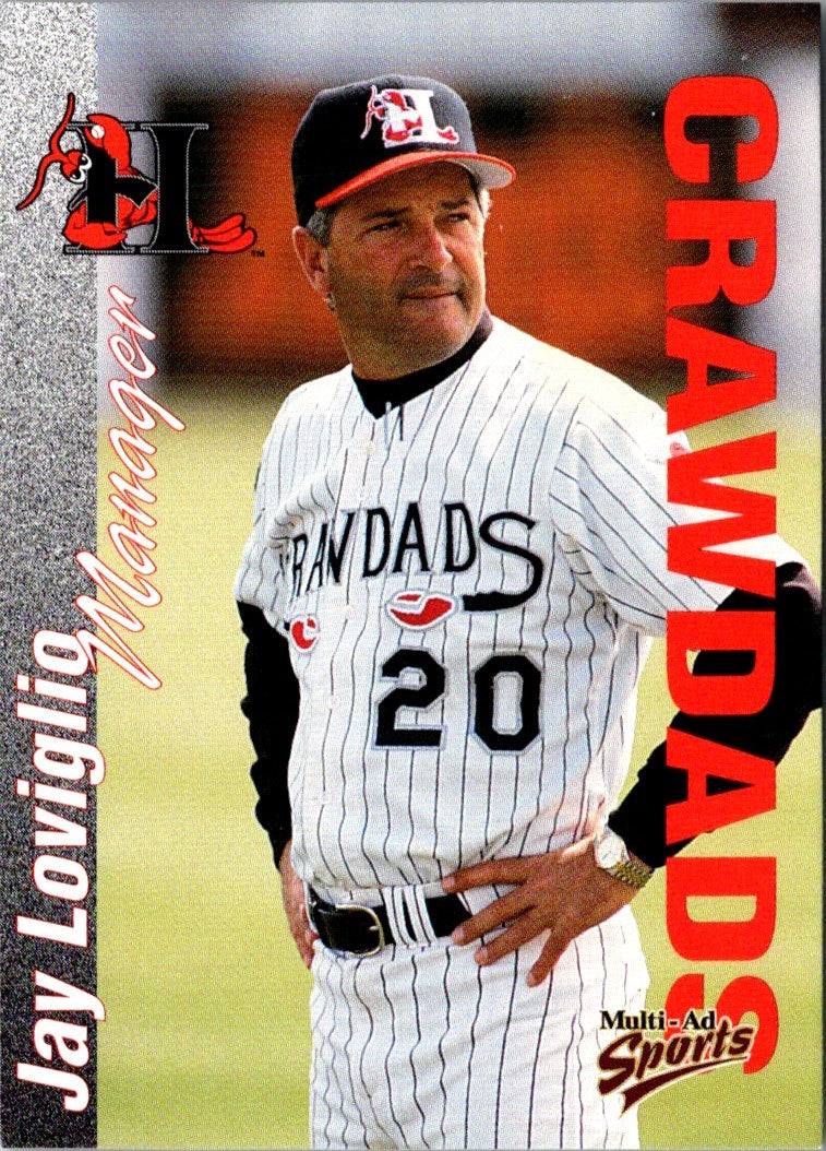 2000 Multi-Ad Hickory Crawdads Jay Loviglio
