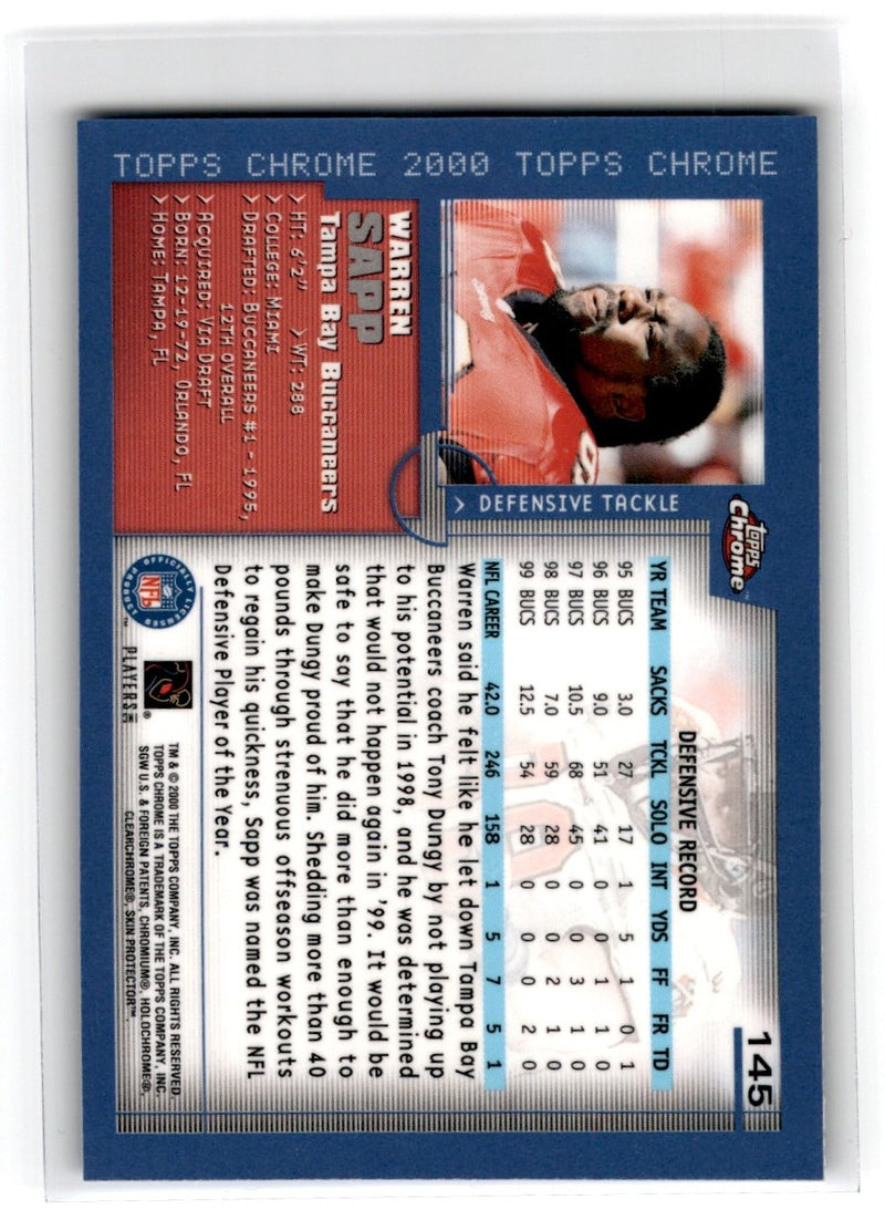 2000 Topps Chrome Warren Sapp