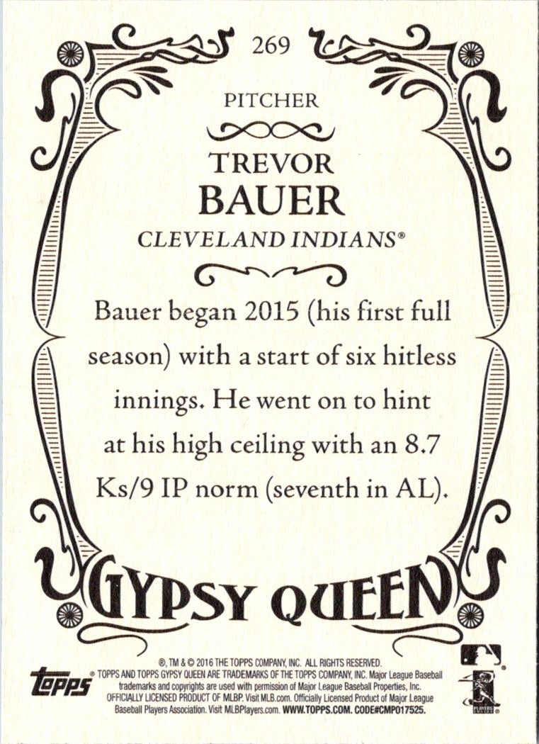 2016 Topps Gypsy Queen Trevor Bauer