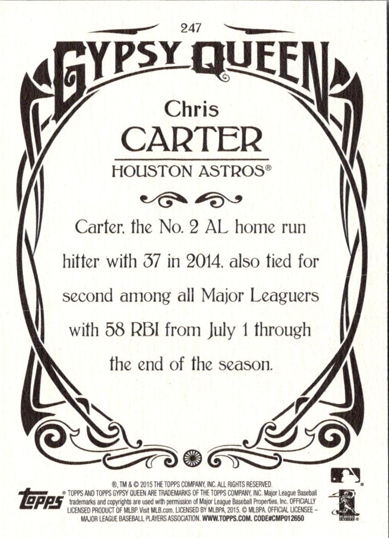 2015 Topps Gypsy Queen Chris Carter