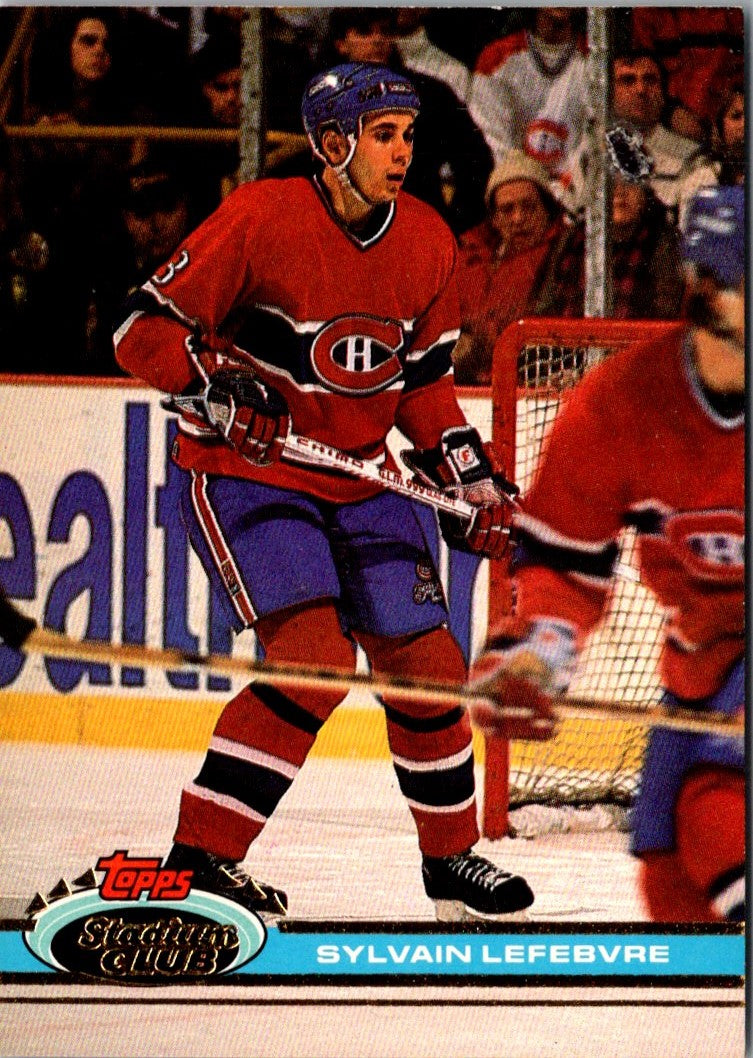 1991 Stadium Club Sylvain Lefebvre