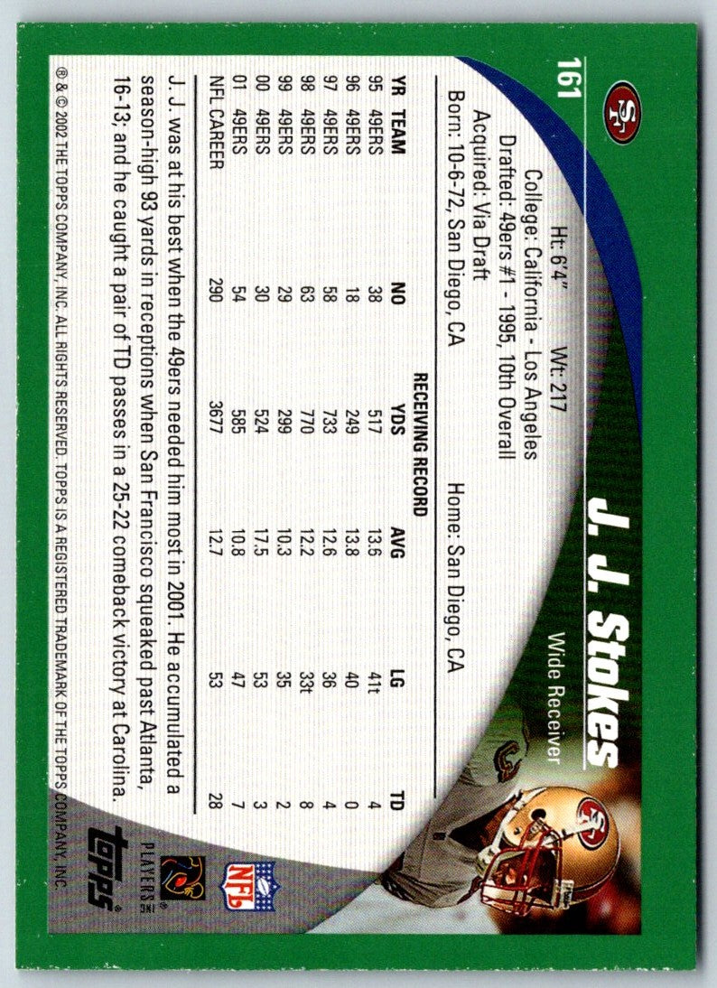 2002 Topps J.J. Stokes