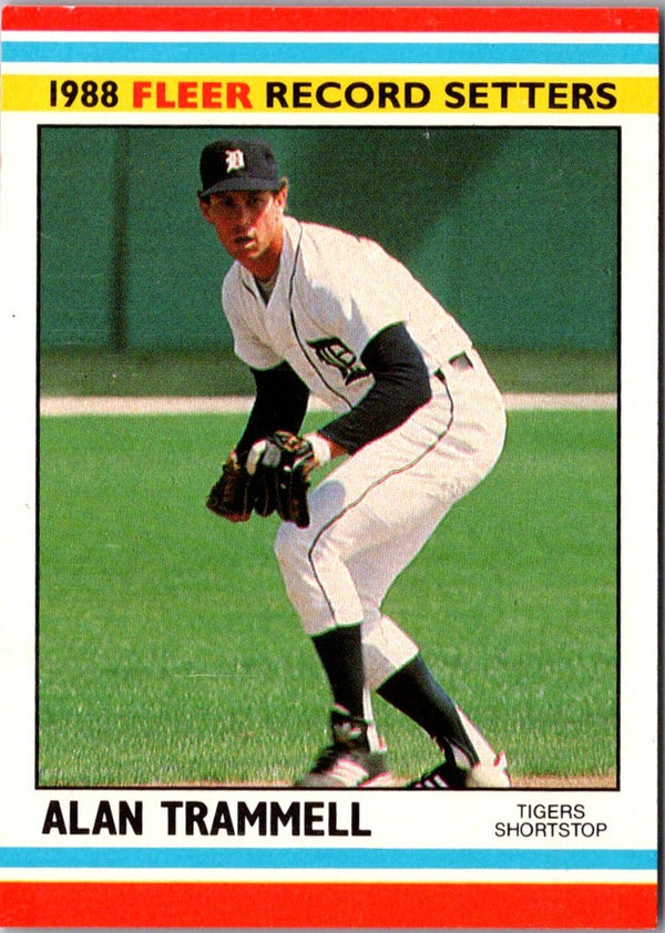 1988 Fleer Record Setters Alan Trammell #41