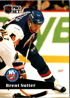 1991 Pro Set Brent Sutter #154