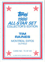 1986 Topps Glossy Tim Raines #15