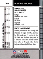 2007 Finest Dominic Rhodes #46