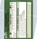 1987 Classic Update Yellow/Green Backs Pete O'Brien