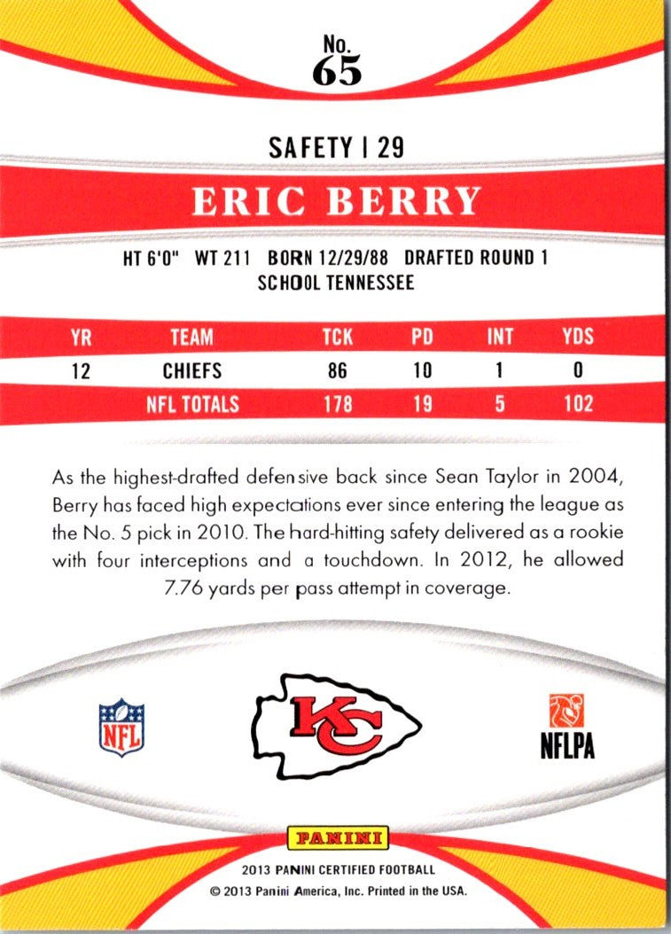 2013 Panini Certified Eric Berry