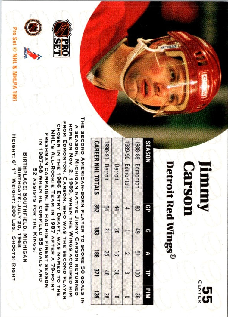 1991 Pro Set Jimmy Carson