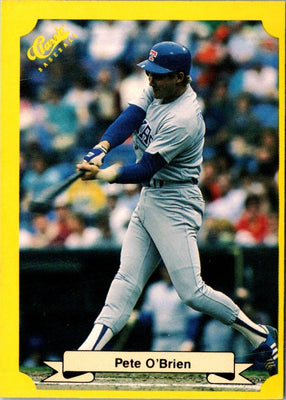 1987 Classic Update Yellow/Green Backs Pete O'Brien #138