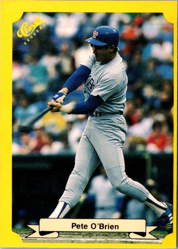 1987 Classic Update Yellow/Green Backs Pete O'Brien #138