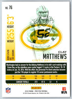 2016 Panini Prestige Xtra Points - Green Clay Matthews #76