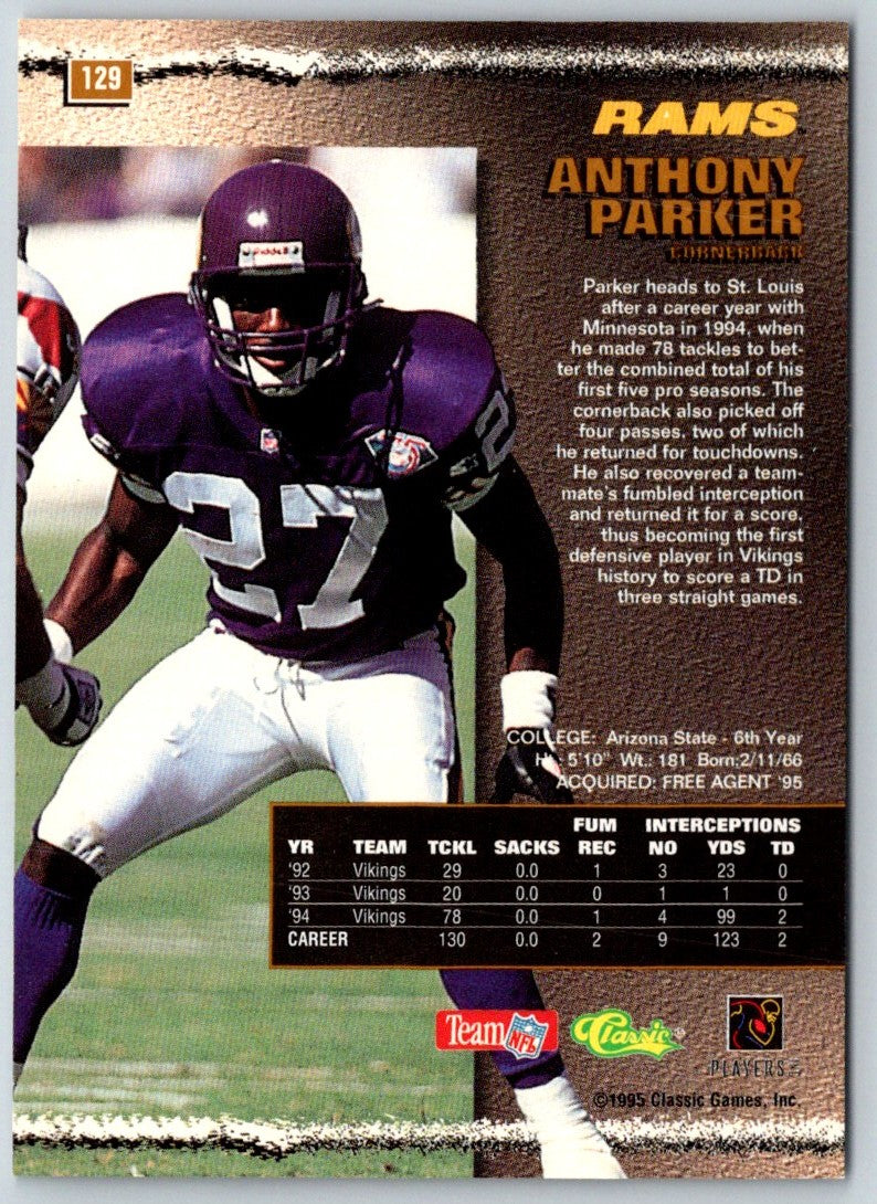 1995 Pro Line Anthony Parker