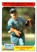 1985 Drake's Big Hitters Dan Quisenberry #39