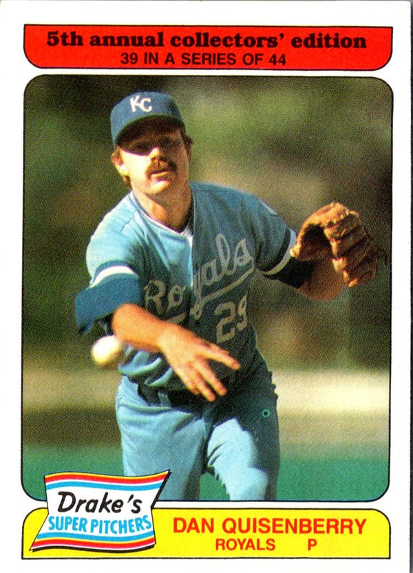 1985 Drake's Big Hitters Dan Quisenberry #39