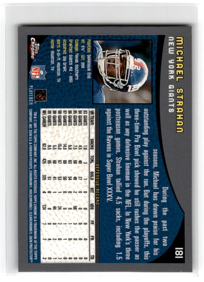 2005 Topps Chrome Michael Strahan