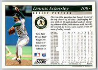 1994 Score Dennis Eckersley #109