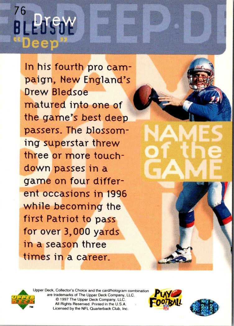 1997 Collector's Choice Drew Bledsoe